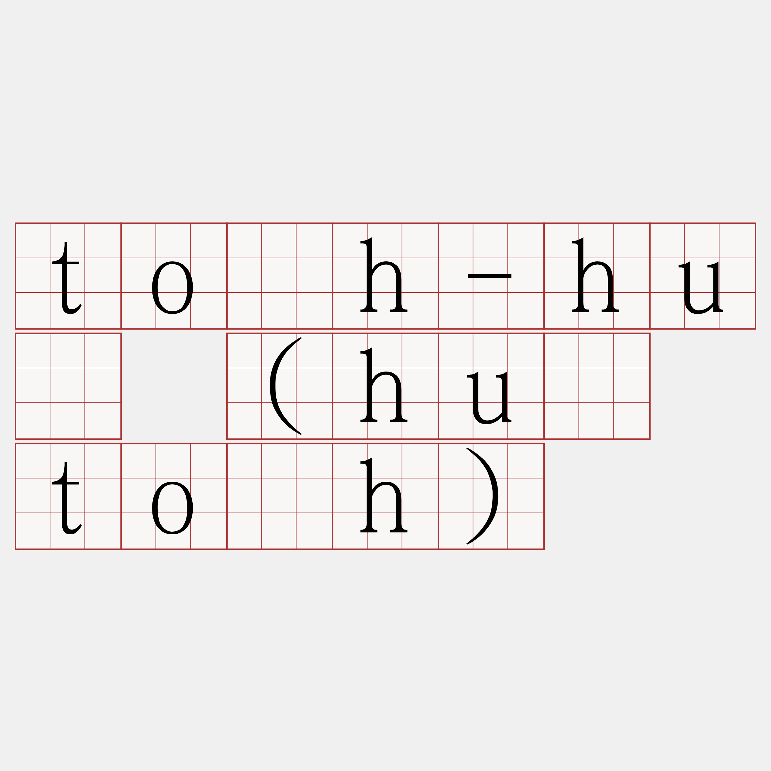 to̍h-hué (hué to̍h)